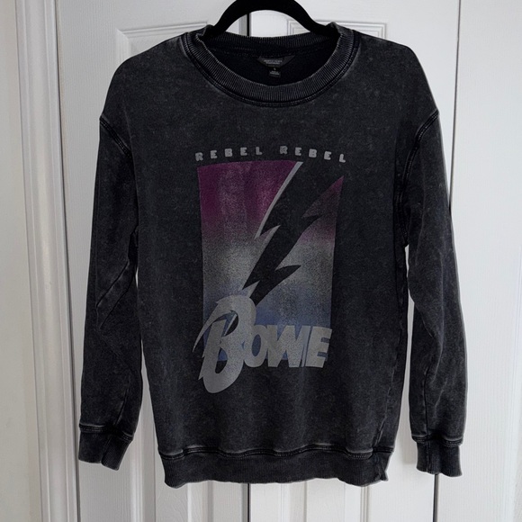 Simply Vera Vera Wang Charcoal Bowie Crew Neck - Picture 1 of 3